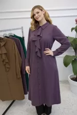 Yakası volanlı tunik Mn4712