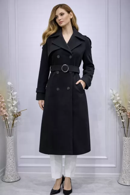 Alyaka 8252 Kaşmir Dokuma Kaşe Kaban