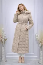 Alyaka 8170 Nova Kumaş Kapüşonlu Kaban