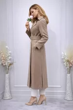 Alvn 90603 Kaşmir Dokuma Kaban - Görsel 2