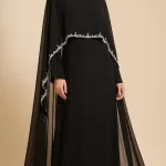 Ahsen Pelerin Detaylı Elbise-8601