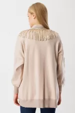 Ghisa  Payet Detaylı Triko Hırka-3761 - Görsel 4