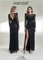 Kenzel Tamamı Payetli Abiye Elbise-9108 - Görsel 2