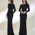 Kenzel Tamamı Taş Detaylı Abiye Elbise-9304