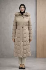Alyaka 8170 Nova Kumaş Kapüşonlu Kaban - Görsel 6