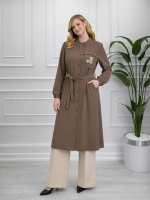 Alesya 5265 tunik beli bağcıklı - Görsel 3